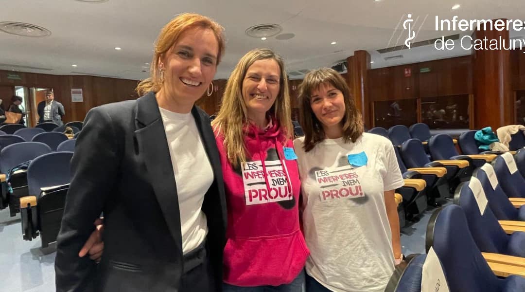 Infermeres de Catalunya assistim a la presentació del Ministerio de Sanidad sobre el full de ruta de les cures infermeres per al futur del sistema de salut