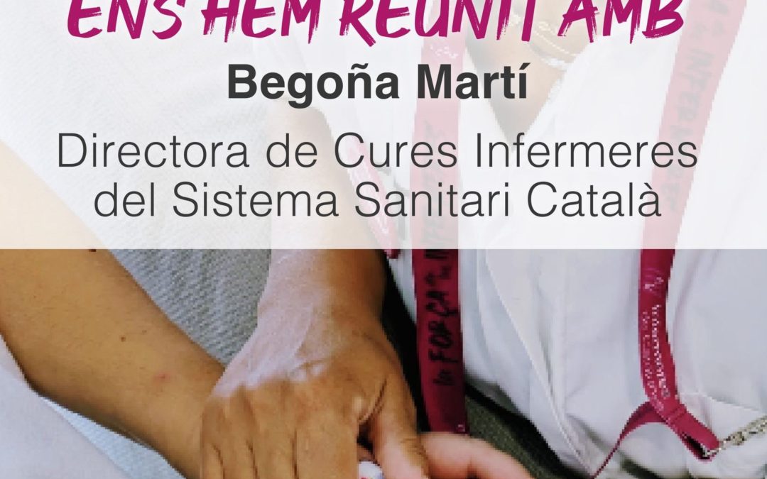 Infermeres de Catalunya es reuneix amb la directora de Cures Infermeres del Sistema Sanitari Català per abordar els principals reptes i compromisos pendents de la professió.